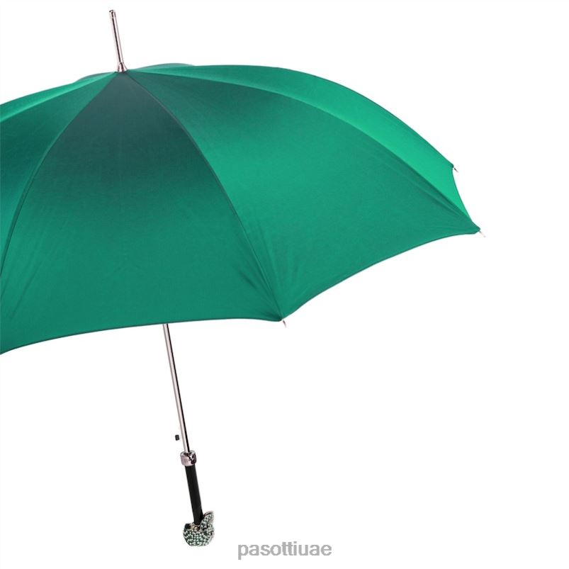 مظلة | 478 OXF-6 W333BV - مظلة جمجمة سواروفسكي خضراء PASOTTI Z446V565